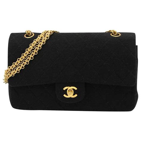 sac chanel tissu noir|Chanel sacs.